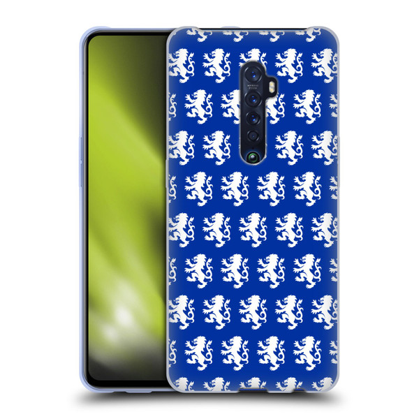 Rangers FC Crest Pattern Soft Gel Case for OPPO Reno 2