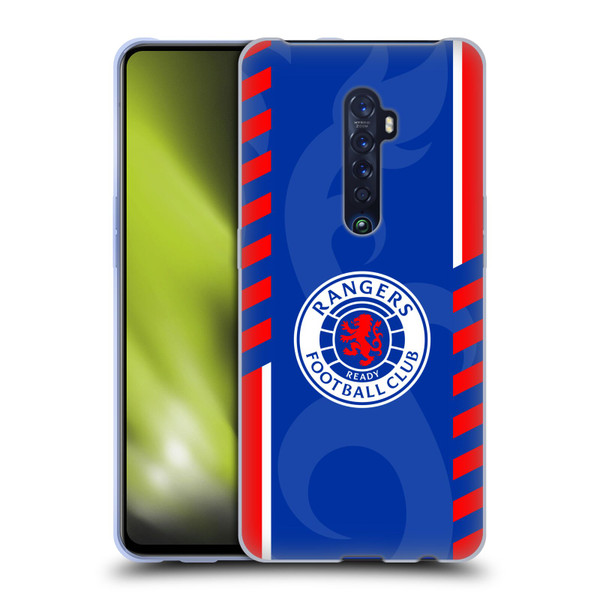 Rangers FC Crest Stripes Soft Gel Case for OPPO Reno 2