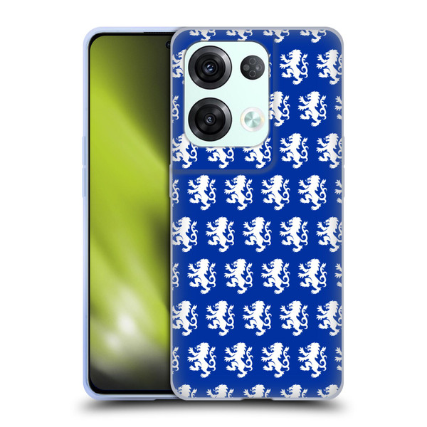 Rangers FC Crest Pattern Soft Gel Case for OPPO Reno8 Pro