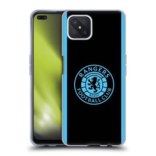 Rangers FC Crest Light Blue Soft Gel Case for OPPO Reno4 Z 5G