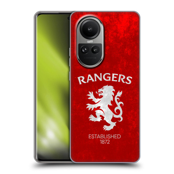 Rangers FC Crest Lion Rampant Soft Gel Case for OPPO Reno10 5G / Reno10 Pro 5G