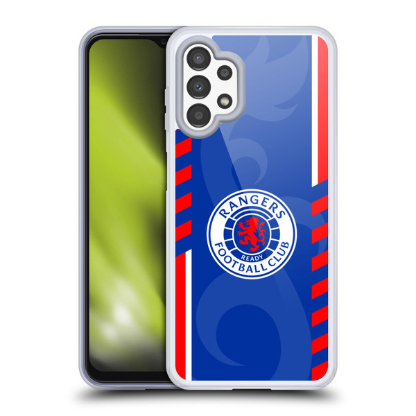 Rangers FC Crest Stripes Soft Gel Case for Samsung Galaxy A13 (2022)