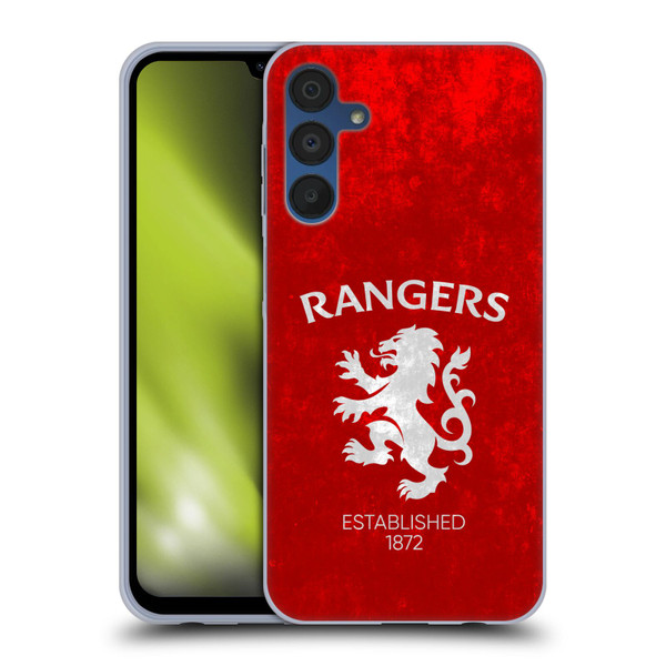 Rangers FC Crest Lion Rampant Soft Gel Case for Samsung Galaxy A15