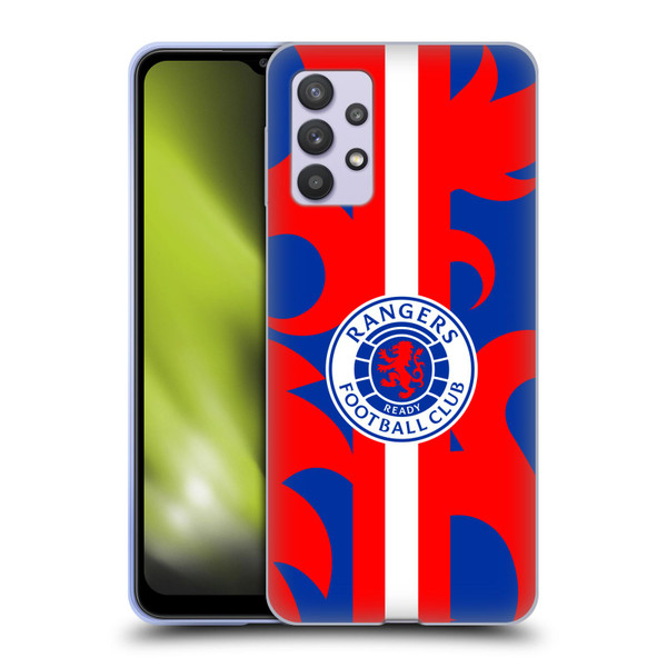 Rangers FC Crest Lion Rampant Pattern Soft Gel Case for Samsung Galaxy A32 5G / M32 5G (2021)