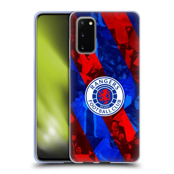 Rangers FC Crest Stadium Stripes Soft Gel Case for Samsung Galaxy S20 / S20 5G