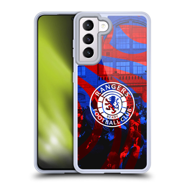 Rangers FC Crest Logo Stadium Soft Gel Case for Samsung Galaxy S21 5G