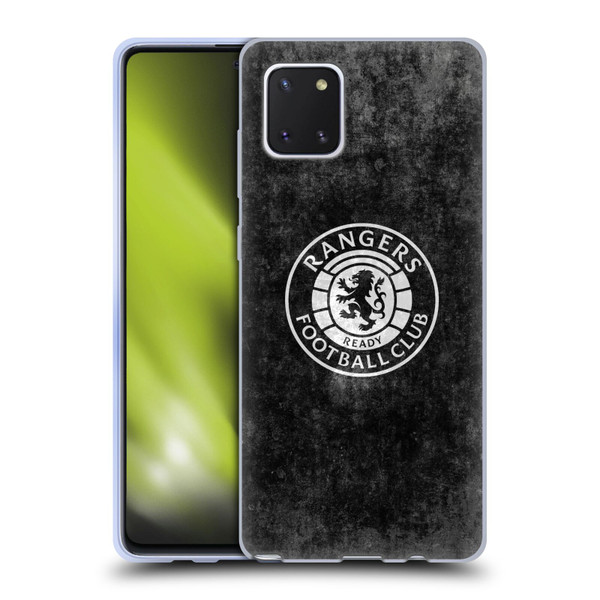 Rangers FC Crest Distressed Soft Gel Case for Samsung Galaxy Note10 Lite