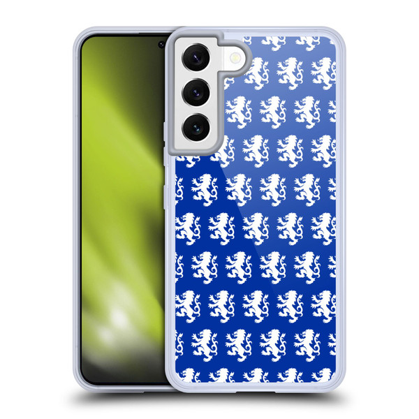 Rangers FC Crest Pattern Soft Gel Case for Samsung Galaxy S22 5G & MagSafe