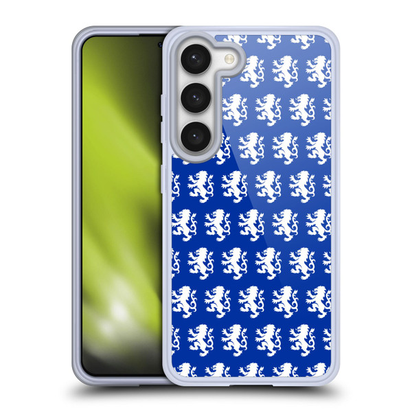 Rangers FC Crest Pattern Soft Gel Case for Samsung Galaxy S23 5G & MagSafe