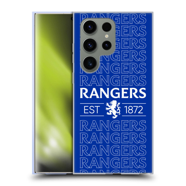 Rangers FC Crest Typography Soft Gel Case for Samsung Galaxy S24 Ultra 5G