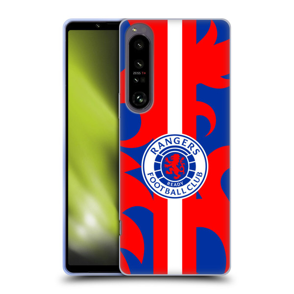 Rangers FC Crest Lion Rampant Pattern Soft Gel Case for Sony Xperia 1 IV