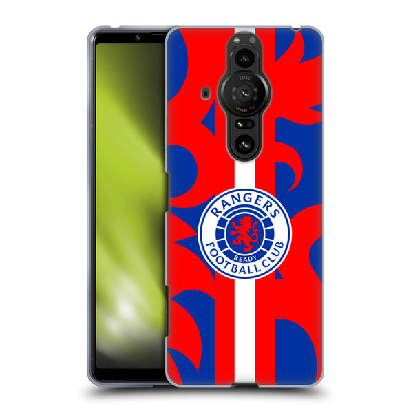 Rangers FC Crest Lion Rampant Pattern Soft Gel Case for Sony Xperia Pro-I