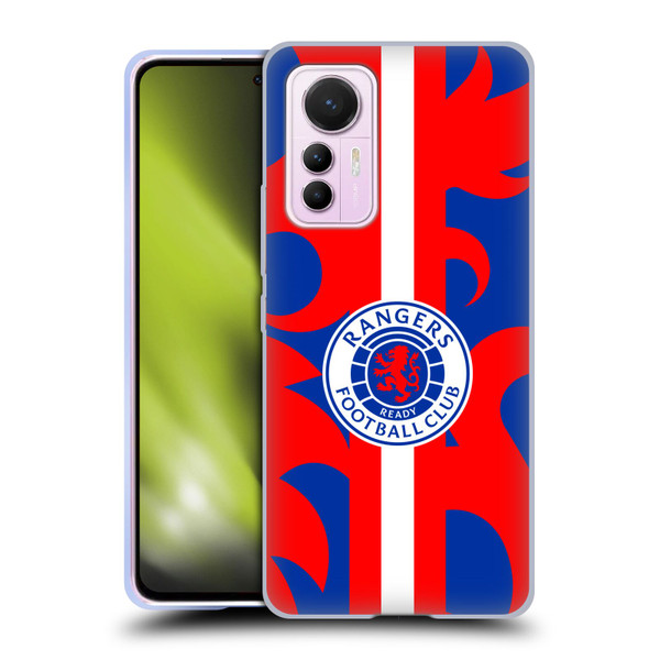 Rangers FC Crest Lion Rampant Pattern Soft Gel Case for Xiaomi 12 Lite
