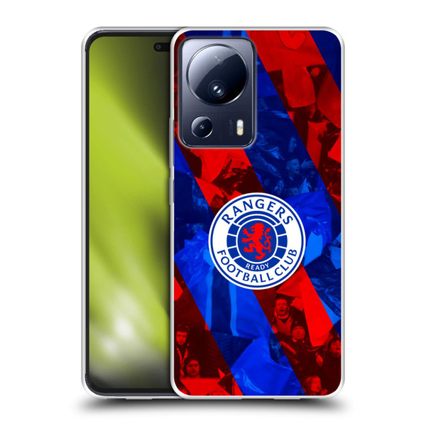 Rangers FC Crest Stadium Stripes Soft Gel Case for Xiaomi 13 Lite 5G