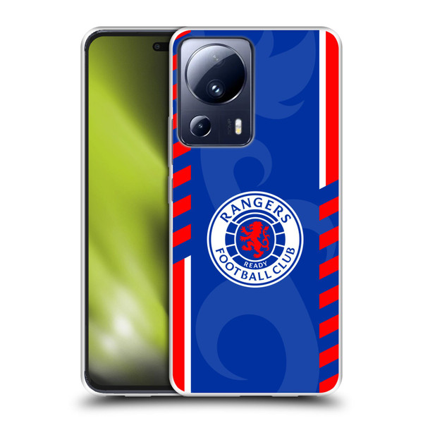 Rangers FC Crest Stripes Soft Gel Case for Xiaomi 13 Lite 5G