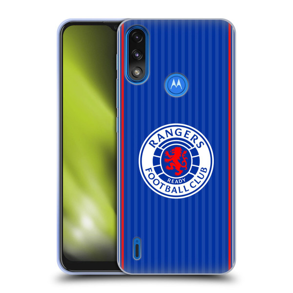 Rangers FC 2023/24 Kit Home Soft Gel Case for Motorola Moto E7 Power / Moto E7i Power