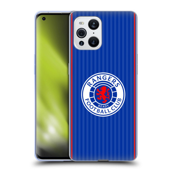 Rangers FC 2023/24 Kit Home Soft Gel Case for OPPO Find X3 / Pro