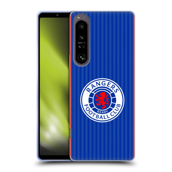 Rangers FC 2023/24 Kit Home Soft Gel Case for Sony Xperia 1 IV