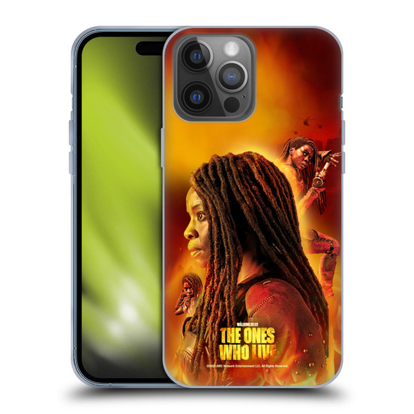 The Walking Dead: The Ones Who Live Key Art Michonne Soft Gel Case for Apple iPhone 14 Pro Max