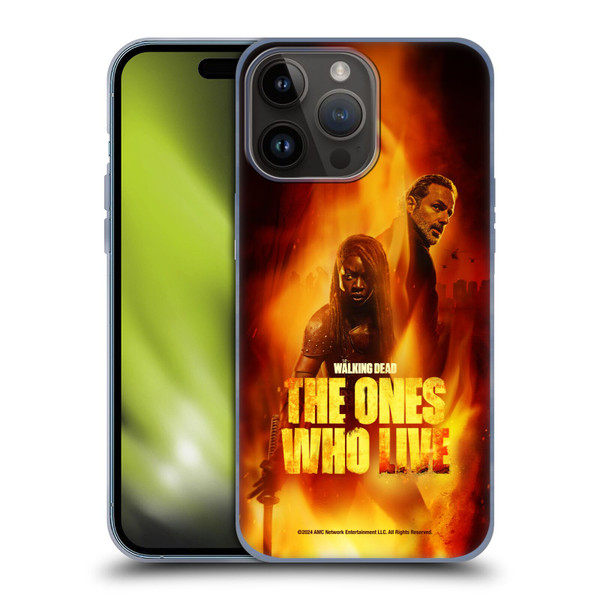 The Walking Dead: The Ones Who Live Key Art Poster Soft Gel Case for Apple iPhone 15 Pro Max