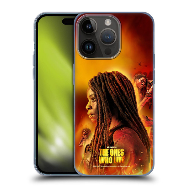 The Walking Dead: The Ones Who Live Key Art Michonne Soft Gel Case for Apple iPhone 15 Pro