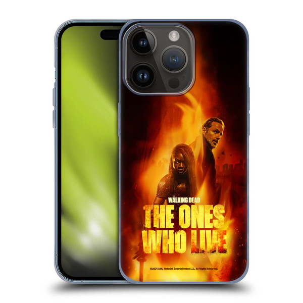 The Walking Dead: The Ones Who Live Key Art Poster Soft Gel Case for Apple iPhone 15 Pro