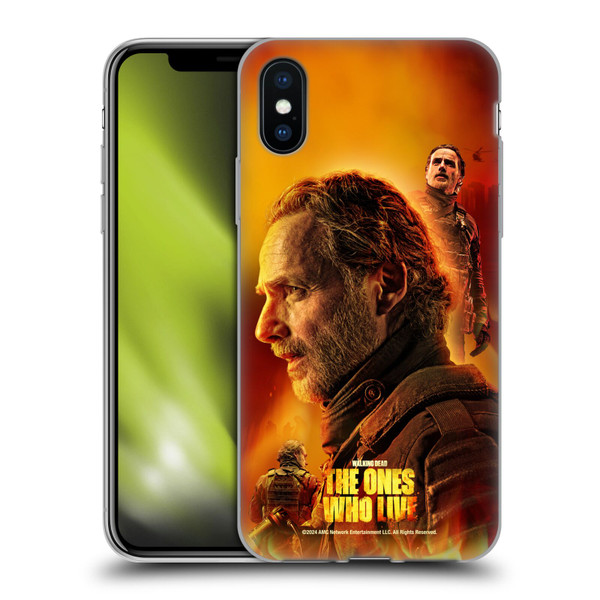 The Walking Dead: The Ones Who Live Key Art Rick Soft Gel Case for Apple iPhone X / iPhone XS