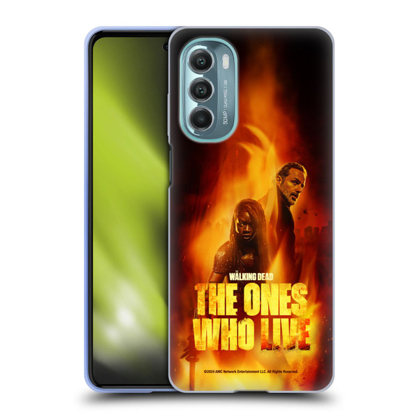 The Walking Dead: The Ones Who Live Key Art Poster Soft Gel Case for Motorola Moto G Stylus 5G (2022)