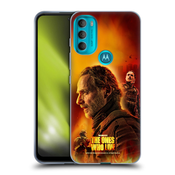 The Walking Dead: The Ones Who Live Key Art Rick Soft Gel Case for Motorola Moto G71 5G