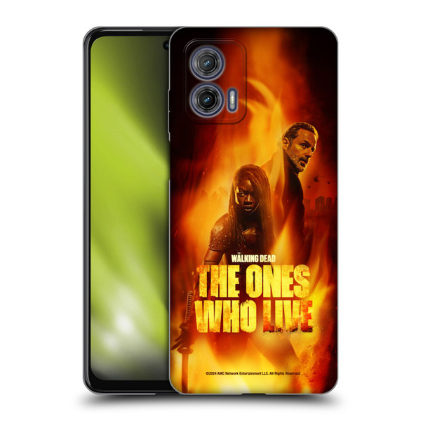 The Walking Dead: The Ones Who Live Key Art Poster Soft Gel Case for Motorola Moto G73 5G
