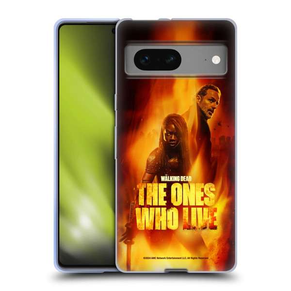 The Walking Dead: The Ones Who Live Key Art Poster Soft Gel Case for Google Pixel 7