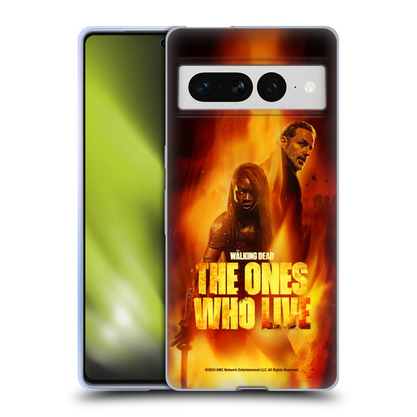 The Walking Dead: The Ones Who Live Key Art Poster Soft Gel Case for Google Pixel 7 Pro