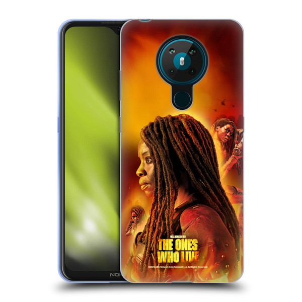 The Walking Dead: The Ones Who Live Key Art Michonne Soft Gel Case for Nokia 5.3