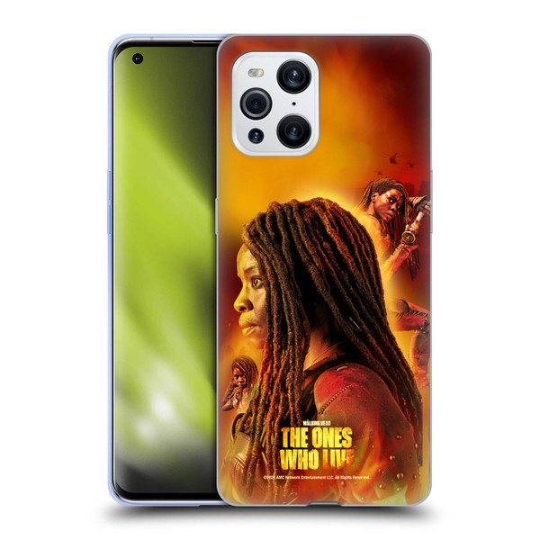 The Walking Dead: The Ones Who Live Key Art Michonne Soft Gel Case for OPPO Find X3 / Pro