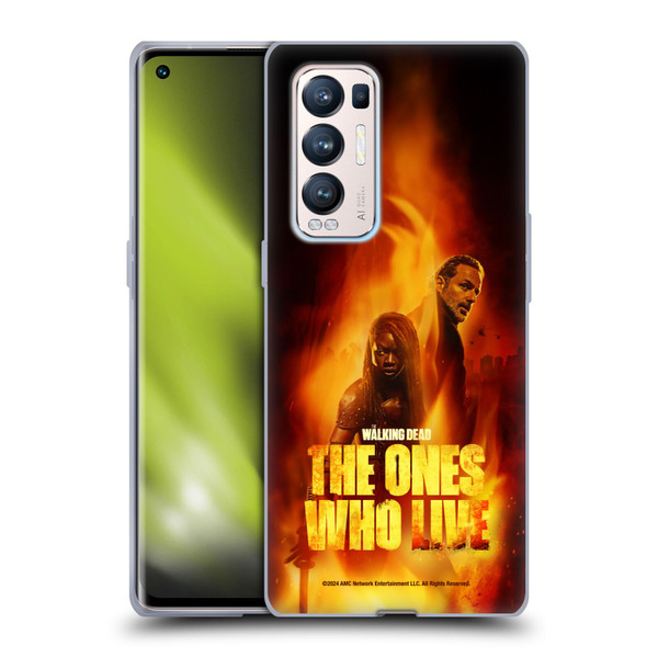 The Walking Dead: The Ones Who Live Key Art Poster Soft Gel Case for OPPO Find X3 Neo / Reno5 Pro+ 5G