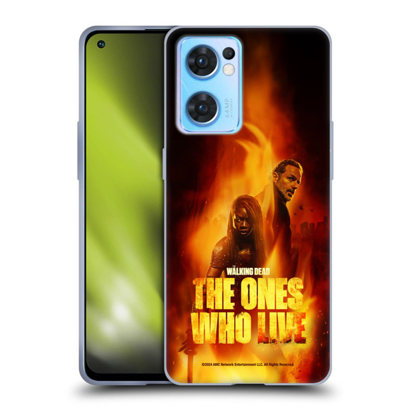 The Walking Dead: The Ones Who Live Key Art Poster Soft Gel Case for OPPO Reno7 5G / Find X5 Lite