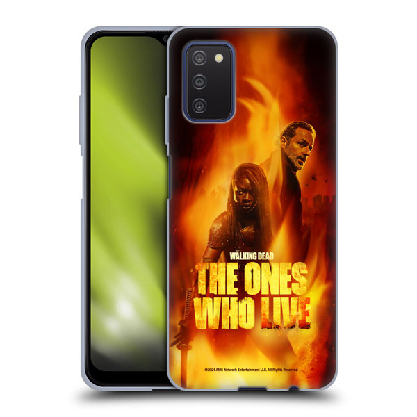 The Walking Dead: The Ones Who Live Key Art Poster Soft Gel Case for Samsung Galaxy A03s (2021)