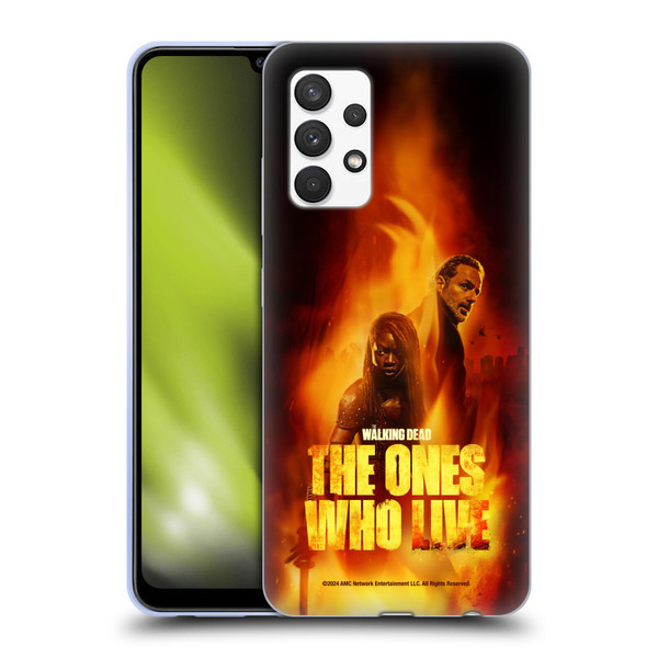 The Walking Dead: The Ones Who Live Key Art Poster Soft Gel Case for Samsung Galaxy A32 (2021)