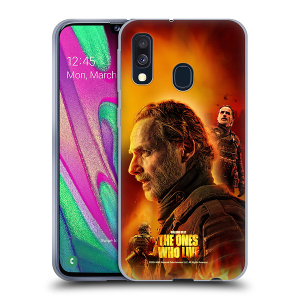 The Walking Dead: The Ones Who Live Key Art Rick Soft Gel Case for Samsung Galaxy A40 (2019)