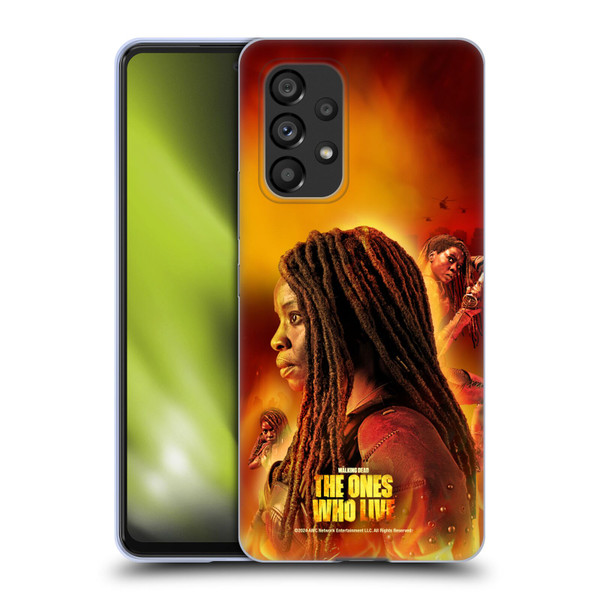 The Walking Dead: The Ones Who Live Key Art Michonne Soft Gel Case for Samsung Galaxy A53 5G (2022)