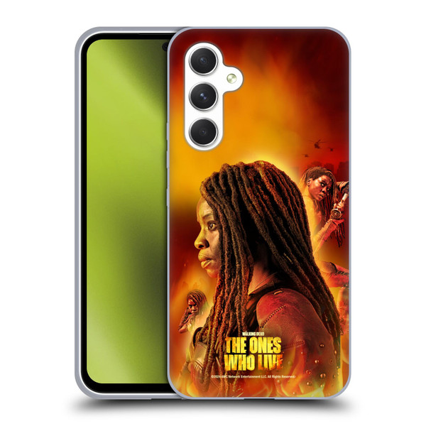 The Walking Dead: The Ones Who Live Key Art Michonne Soft Gel Case for Samsung Galaxy A54 5G