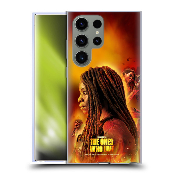 The Walking Dead: The Ones Who Live Key Art Michonne Soft Gel Case for Samsung Galaxy S23 Ultra 5G