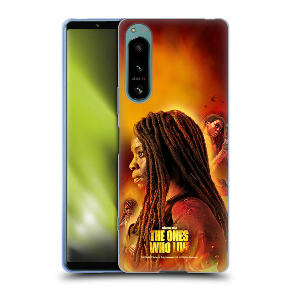 The Walking Dead: The Ones Who Live Key Art Michonne Soft Gel Case for Sony Xperia 5 IV