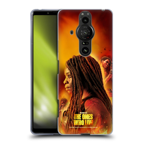 The Walking Dead: The Ones Who Live Key Art Michonne Soft Gel Case for Sony Xperia Pro-I