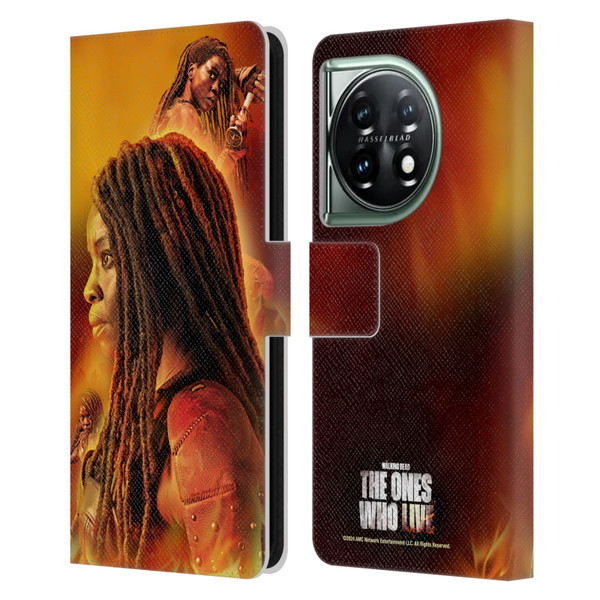 The Walking Dead: The Ones Who Live Key Art Michonne Leather Book Wallet Case Cover For OnePlus 11 5G