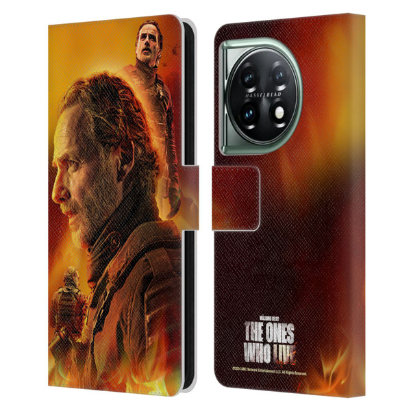 The Walking Dead: The Ones Who Live Key Art Rick Leather Book Wallet Case Cover For OnePlus 11 5G