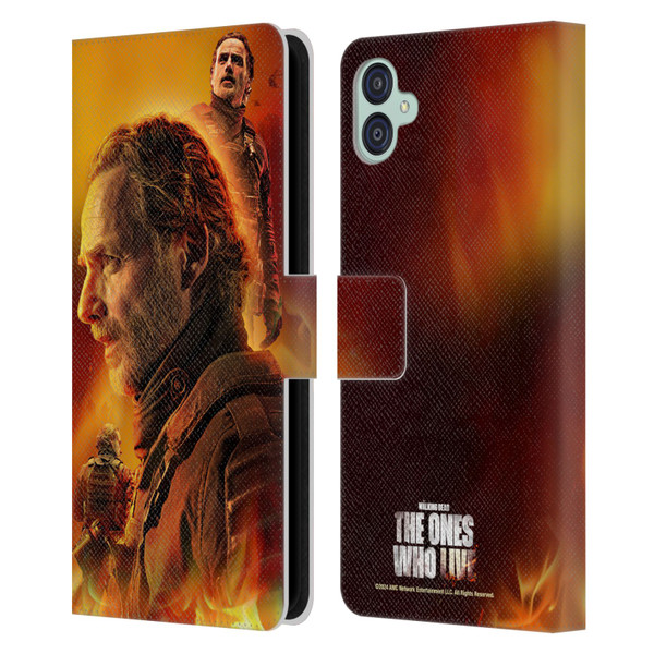 The Walking Dead: The Ones Who Live Key Art Rick Leather Book Wallet Case Cover For Samsung Galaxy M04 5G / A04e