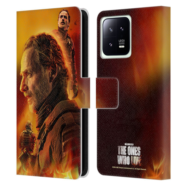 The Walking Dead: The Ones Who Live Key Art Rick Leather Book Wallet Case Cover For Xiaomi 13 5G