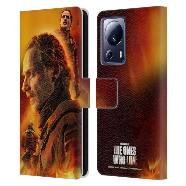 The Walking Dead: The Ones Who Live Key Art Rick Leather Book Wallet Case Cover For Xiaomi 13 Lite 5G