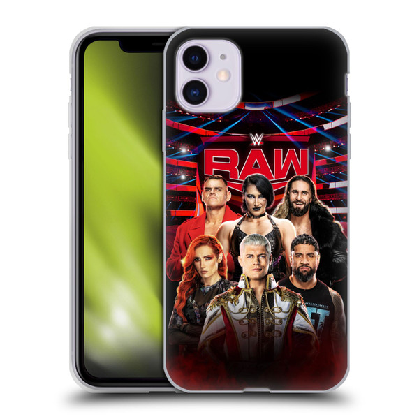 WWE Pay-Per-View Superstars 2024 Raw Soft Gel Case for Apple iPhone 11